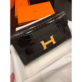 最終日！！最終値引★新品未使用★HERMES 財布　コンスタンスロング　クロコ