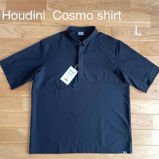 フディーニ(HOUDINI)の美品  Houdini Cosmo shirt  L ブラック / コスモシャツ(シャツ)