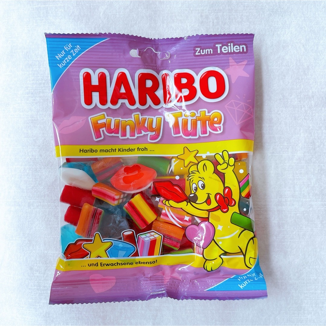 HARIBO【日本未販売】Funky Tute 175g ハリボーグミ 食品/飲料/酒の食品(菓子/デザート)の商品写真