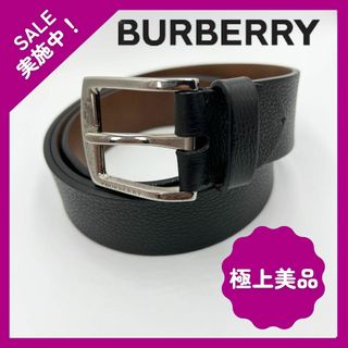 BURBERRY - 【大人気】美品 BURBERRY バーバリー ベルト レザー ブラック