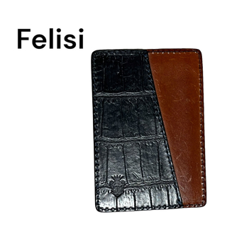 フェリージ(Felisi)のFelisi フェリージ パスケース 定期入れ ブラック(名刺入れ/定期入れ)