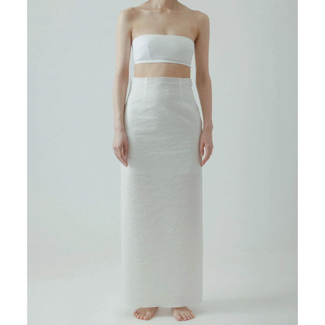yo BIOTOP Sheer tight skirt ホワイト サイズ1 白