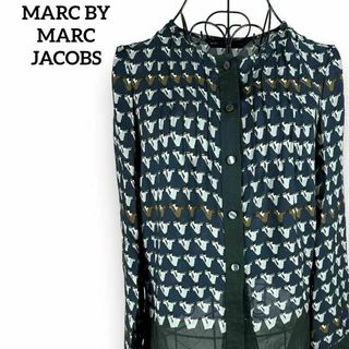 MARC BY MARC JACOBS - 【高級】マークバイマークジェイコブス　長袖ブラウス シルク100% 千鳥格子