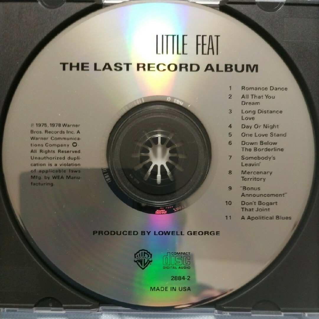 値下LITTLE FEAT/リトルフィート 傑作 ラストレコードアルバム 輸入盤 エンタメ/ホビーのCD(ポップス/ロック(洋楽))の商品写真