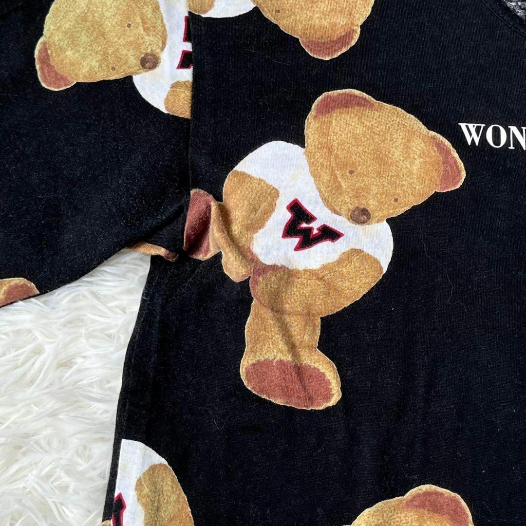 PINK HOUSE(ピンクハウス)のワンダフルワールド　クマ　テディベア　総柄　Tシャツ　ピンクハウス レディースのトップス(Tシャツ(半袖/袖なし))の商品写真
