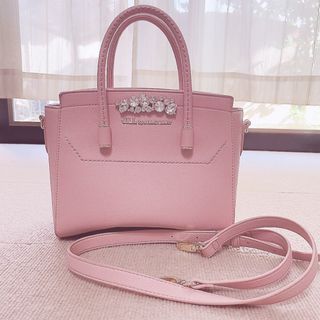 ジルバイジルスチュアート(JILL by JILLSTUART)のJILL ジルバイジルスチュアート ビジューロイヤルトート pink バッグ(ショルダーバッグ)