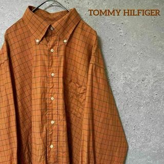 トミーヒルフィガー(TOMMY HILFIGER)のTOMMY HILFIGER トミーヒルフィガー シャツ 長袖 ゆるダボ L(シャツ)