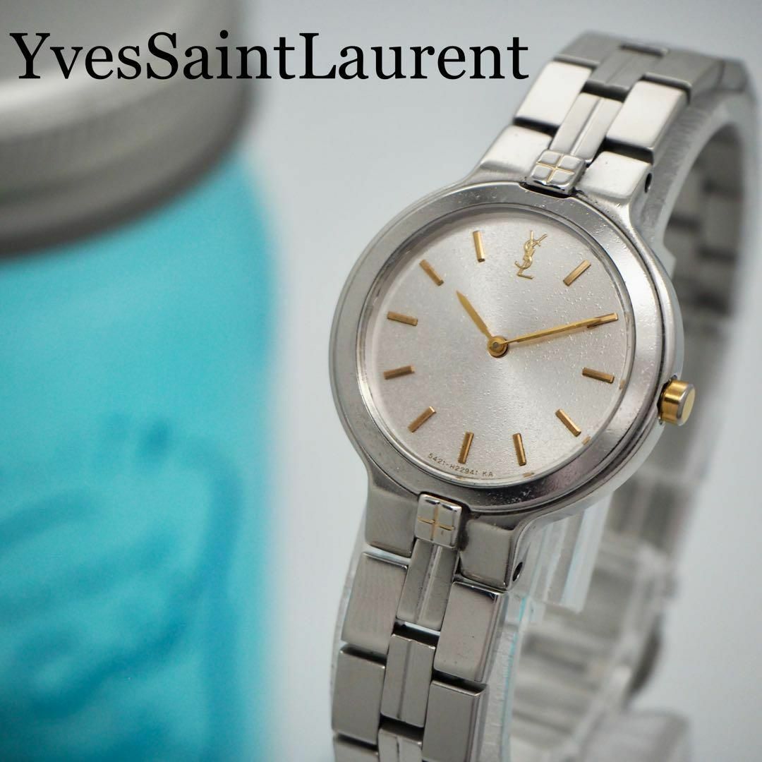 Yves Saint Laurent(イヴサンローラン)の234 YvesSaintLaurent レディース腕時計 シルバー ゴールド レディースのファッション小物(腕時計)の商品写真