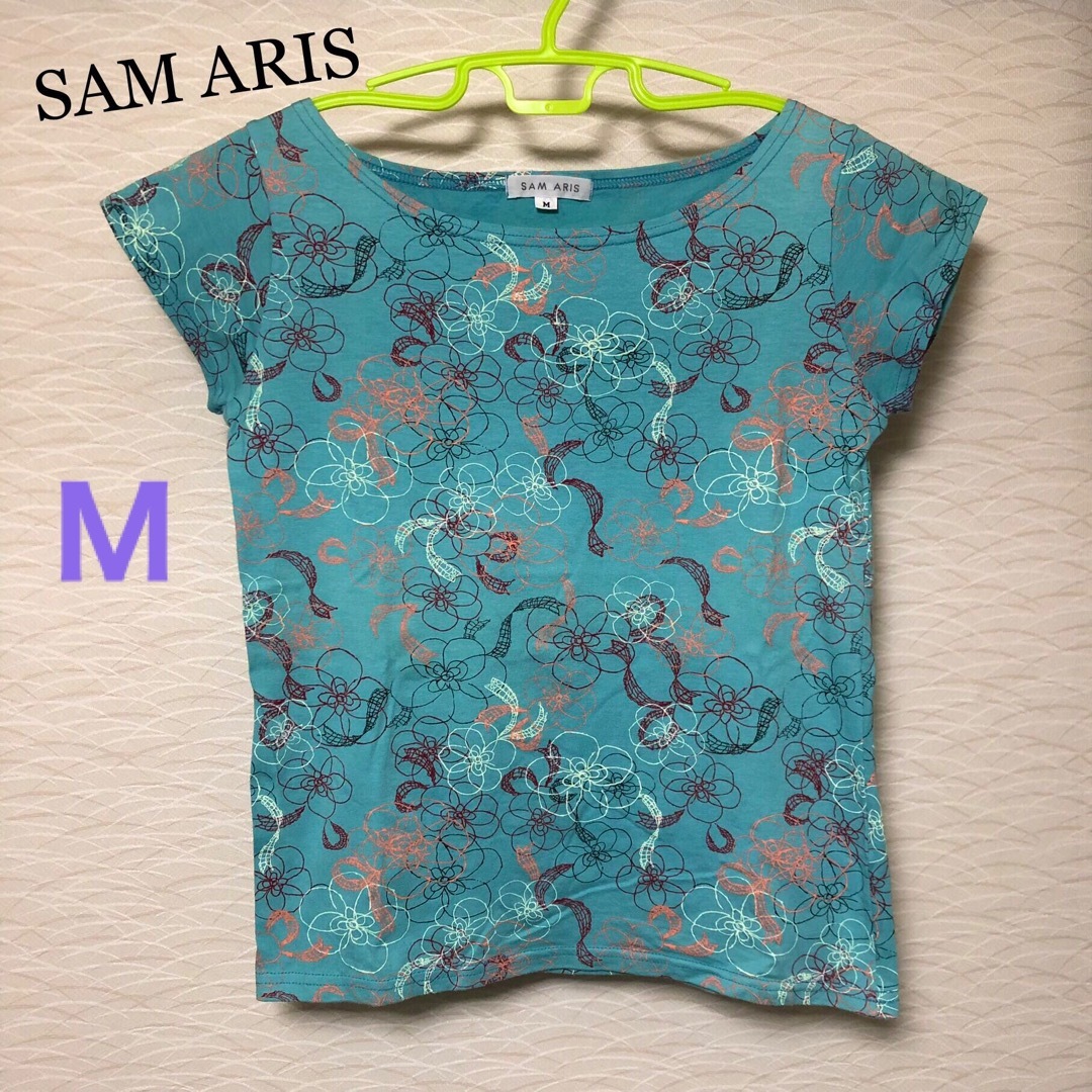 【SAM ARIS】花柄　半袖Tシャツ レディースのトップス(Tシャツ(半袖/袖なし))の商品写真