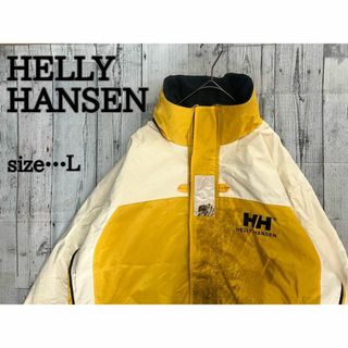 ヘリーハンセン(HELLY HANSEN)のHELLY HANSEN 希少カラーナイロンジャケット　Ｌ　イエロー(ナイロンジャケット)