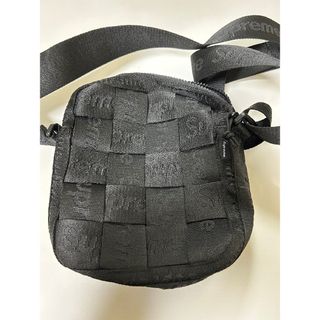 シュプリーム(Supreme)のSupreme Woven Shoulder Bag Black　美品(ショルダーバッグ)