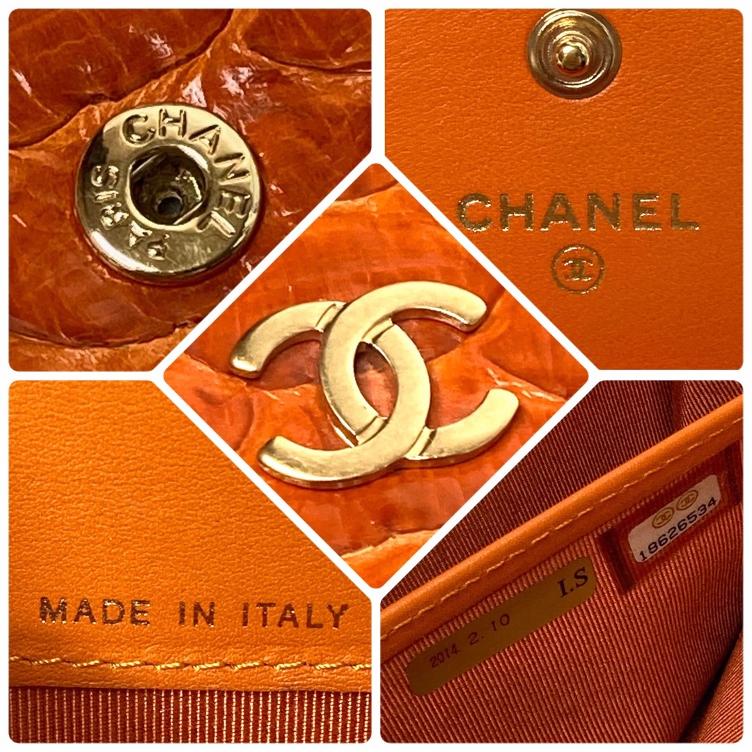 CHANEL(シャネル)のシャネル　CHANEL  リアルパイソン　長財布　ココマーク　美品 レディースのファッション小物(財布)の商品写真