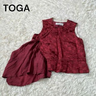 TOGA トーガ　ベスト　チェック　変形　アチーブ