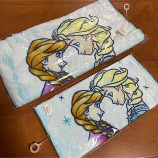 新品　丸眞　アナと雪の女王　フェイスタオル　ハンドタオル　2枚セット　綿100%