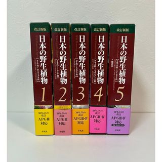 《美品》改訂新版 日本の野生植物 全5巻+総索引(セット)(科学/技術)