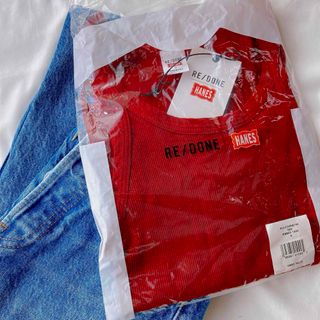 ロンハーマン(Ron Herman)の新品 RE/DONE × hanes リダン ロンハーマン リブ タンクトップ (タンクトップ)