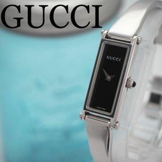 グッチ(Gucci)の119【美品】GUCCI グッチ時計　バングル　レディース腕時計　ブラック　人気(腕時計)