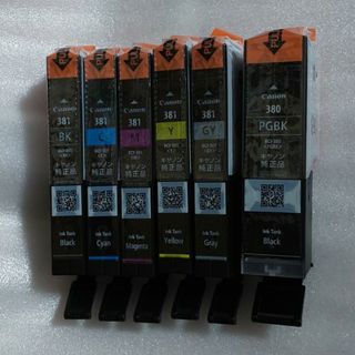 キヤノン(Canon)のキャノン純正品 BCI-381+380 6色パック 未使用品(オフィス用品一般)