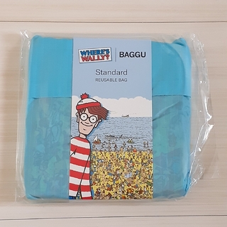 バグゥ(BAGGU)のBAGGU バグー Standard ウォーリー エコバッグ ビーチ柄(エコバッグ)