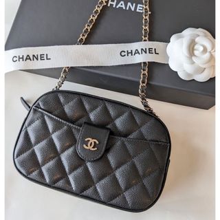 シャネル(CHANEL)のCHANEL🎀シャネル♡カメラケース♡キャビア　　カメラバッグ♡チェーンクラッチ(ショルダーバッグ)