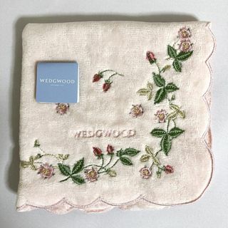 ウェッジウッド(WEDGWOOD)のウェッジウッド　タオルハンカチ　1枚　花柄　ピンク系　ハンドタオル(ハンカチ)