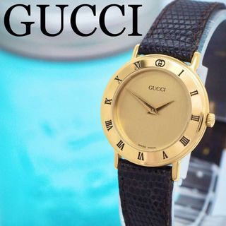 グッチ(Gucci)の488 GUCCI グッチ時計　ローマベゼル　ゴールド　レディース腕時計(腕時計)