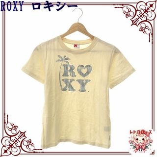 ロキシー(Roxy)のROXY ロキシー トップス Tシャツ Uネック ロゴプリント 半袖(Tシャツ(半袖/袖なし))