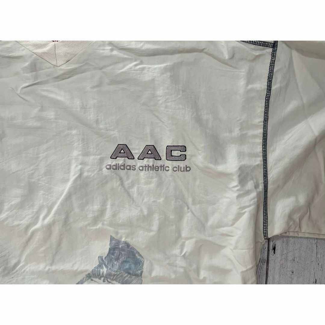 adidas - adidas 人気♪ピステ クリーム色 Vネック L ナイロン adidas - adidas 人気♪ピステ クリーム色 Vネック L ナイロン