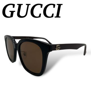 グッチ(Gucci)のグッチ　サングラス　GG  インターロッキング　ノーズパット　男女兼用　ブラック(サングラス/メガネ)