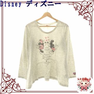 ディズニー(Disney)のDisney ディズニー トップス Tシャツ カットソー 長袖 Ｕネック(Tシャツ(長袖/七分))