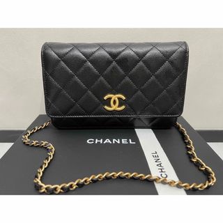 シャネル(CHANEL)の［極美品］CHANELチェーンウォレット　バイカラー　ショルダーバック(ショルダーバッグ)