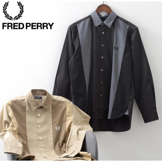 フレッドペリー(FRED PERRY)のフレッドペリー 長袖 コットン パネル デザイン シャツ(シャツ)