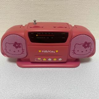 ハローキティ(ハローキティ)の【ジャンク品】ハローキティ　AM/FMポータブルラジオ(キャラクターグッズ)