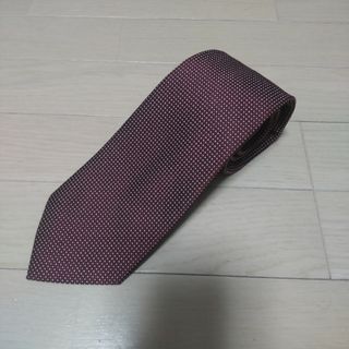 ブリックハウスバイトウキョウシャツ(BRICK HOUSE by Tokyo Shirts)のブリックハウス ワインレッド ドット シルク 入学式 就活 成人式 ネクタイ(ネクタイ)