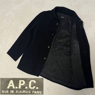 A.P.C. メンズ　Sサイズ　黒　ピーコート(ピーコート)