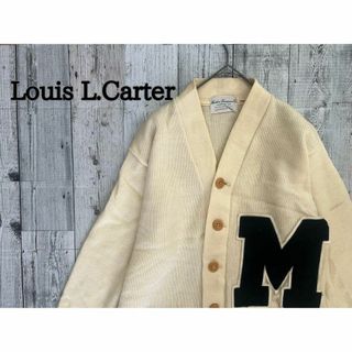 お洒落♪ニットカーディガン　Louis L.Carter アイボリー　ボレロ(カーディガン)