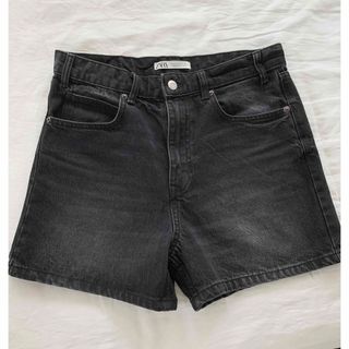 ザラ(ZARA)の新品 ZARA ザラ デニム ブラック パンツ ハーフパンツ(ショートパンツ)