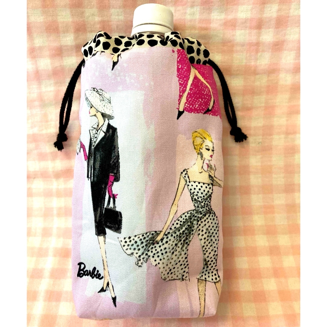 Barbieバービー柄☆ハンドメイド☆ペットボトルカバー☆ドレスレディ ハンドメイドのファッション小物(その他)の商品写真