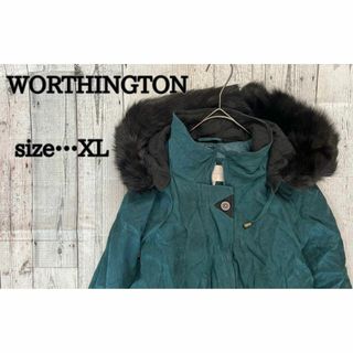 希少カラー WORTHINGTON ターコイズグリーン　モッズコート　古着(モッズコート)