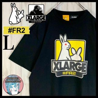 エフアールツー(#FR2)の【即完売モデル】FR2 XLARGE 両面ロゴ 色情兎 L コラボ Tシャツ(Tシャツ/カットソー(半袖/袖なし))