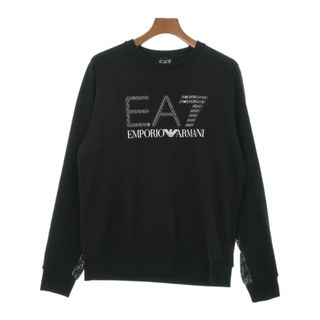 EA7 イーエーセブン スウェット M 黒 【古着】【中古】(スウェット)