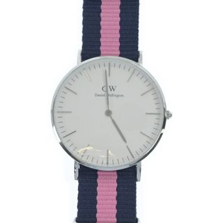 ダニエルウェリントン(Daniel Wellington)のDaniel Wellington 腕時計 - 白x紺xピンク 【古着】【中古】(その他)