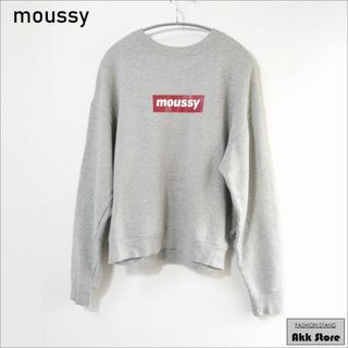 moussy - MOUSSY レディース トップス 長袖 ロゴ トレーナー Ｆ