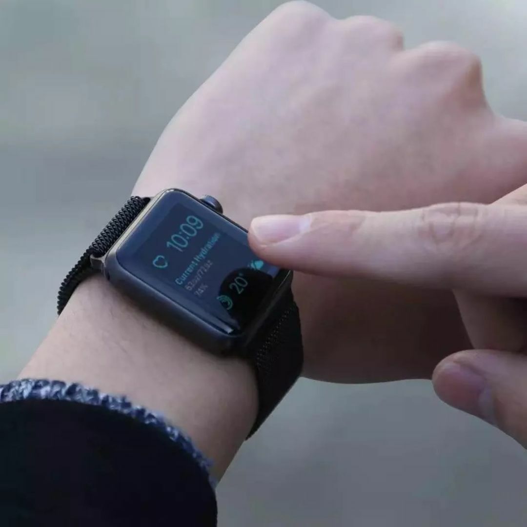Apple Watch ミラネーゼループバンド ブラック 42mm対応 メンズの時計(金属ベルト)の商品写真