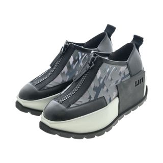 ユナイテッドヌード(UNITED NUDE)のUNITED NUDE スニーカー EU36(22.5cm位) 黒xグレー 【古着】【中古】(スニーカー)