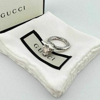 グッチ(Gucci)の8 GUCCI グッチ シルバーリング 指輪 アンガーフォレスト ブルヘッド(イヤリング)