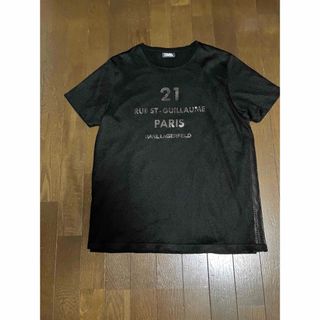 Karl Lagerfeld - ★KARL LAGERFELD ★ Tシャツメッシュレイヤード（黒・M）