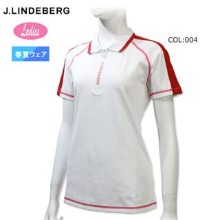 ジェイリンドバーグ(J.LINDEBERG)のリンドバーグ　レディースゴルフウェア　夏半袖ポロシャツ　新品未使用21900円(ウエア)