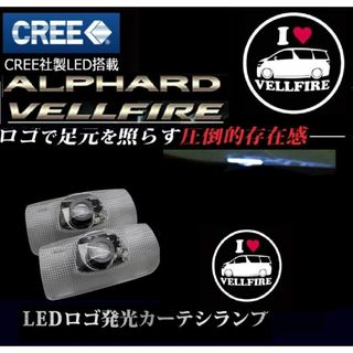 【色:VELLFIRE用】vellfire/alphard 車用ドアランプ カー(その他)