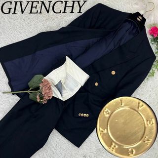 ジバンシィ(GIVENCHY)のジバンシィ メンズ スーツ 上下セット ダブル ネイビー L 94 82 175(その他)